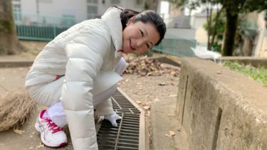 大雪に備えて、側溝の落ち葉もキレイに！！（2020.12.27）